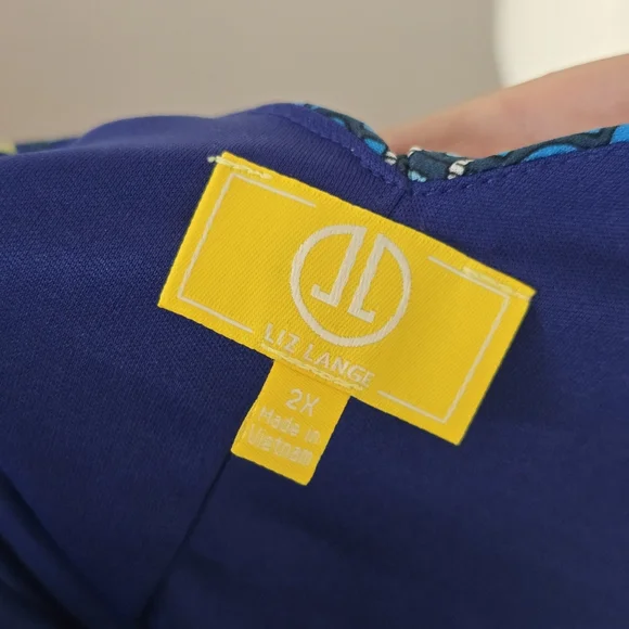 Liz Lange | 2X | Blue Paisley Sleeveless Maxi - Picture 7 of 7